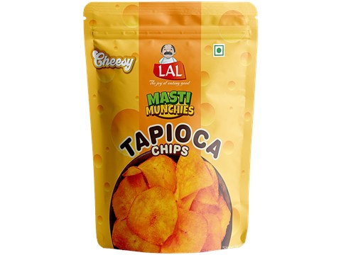 Lal Masti Munchies Cheesy Tapioca Chips, 125 g