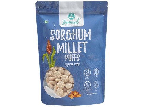 Immunit Sorghum Millet/Jowar Puffs, 125 g