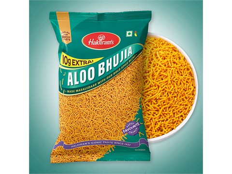 Haldiram's Aloo Bhujia Namkeen, 210 g