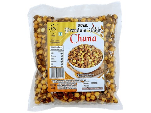Royal Premium Plain Chana - Healthy Snack, 200 g