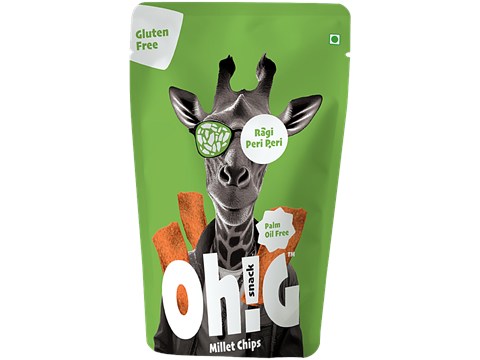 Oh! G snack Ragi Peri Peri Millet Chips, 30 g