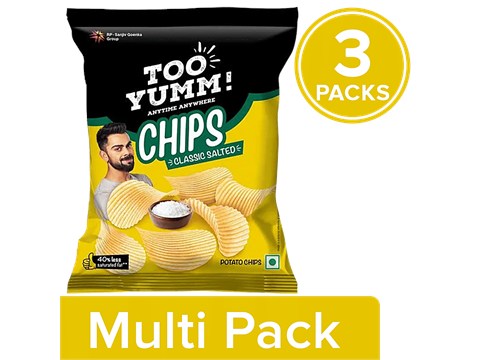 Too Yumm! Potato Chips - Classic Salted, 3x78 g