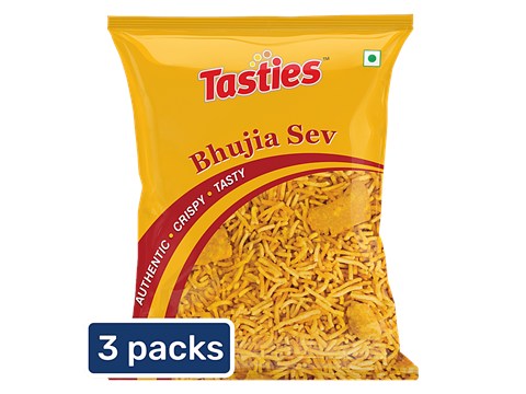 Tasties Bikaneri Bhujia Sev, 3 x 150 g