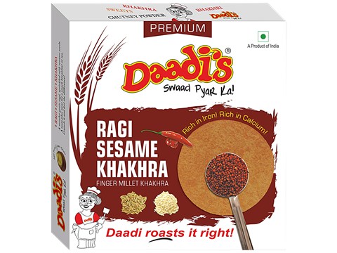 Daadi's Ragi Sesame Khakhra - Finger Millet, 200 g