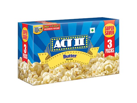ACT II Butter Flavour Microwave Popcorn, 99 g