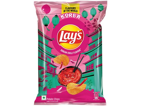 Lay's Korean Chilli Flavour Potato Chips, 78 g