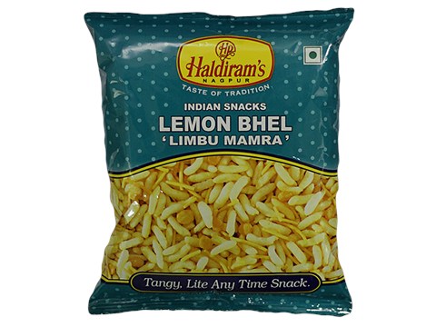 Haldiram's Namkeen - Lemon Bhel, Crunchy, Sweet & Tangy, Indian Snack, 47 g