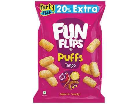 Fun Flips Tango Puffs - Baked & Crunchy, 60 g