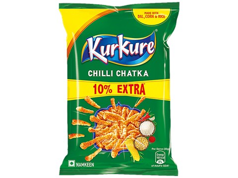Kurkure Chilli Chatka Namkeen, 36 g