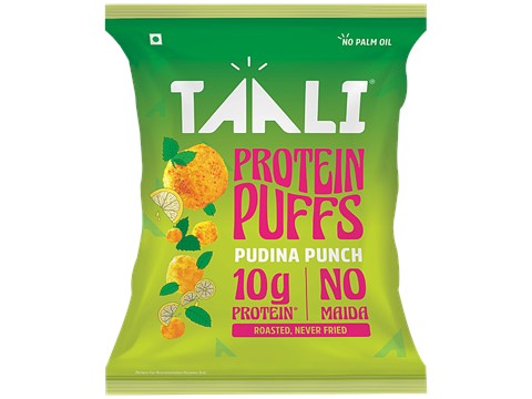 Taali Pudina Punch Roasted Protein Puffs, 60 g