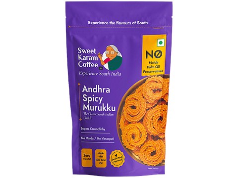 Sweet Karam Coffee Andhra Spicy Murukku, 95 g