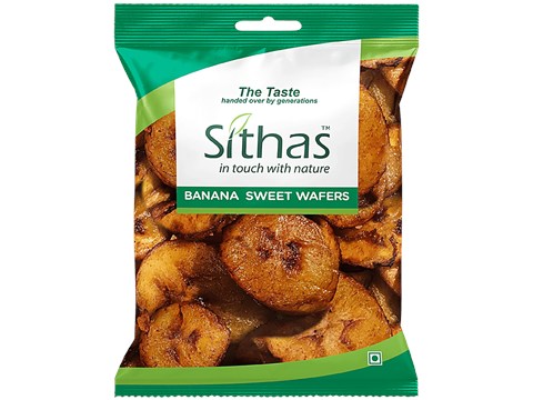 Sithas Banana Sweet Wafers, 130 g