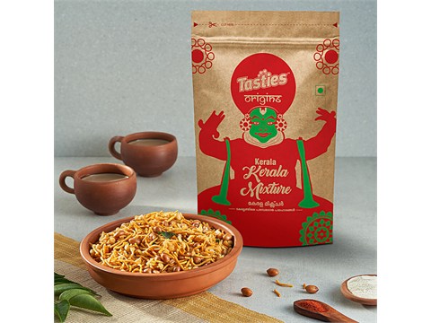 Tasties Origins Namkeen - Kerala Mixture, Crispy, Made In Coconut Oil, 150 g
