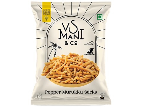 Vs Mani & Co. Pepper Murukku Sticks, 65 g