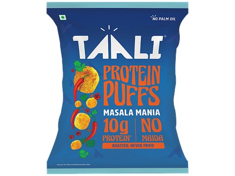 Taali Masala Mania Roasted Protein Puffs, 60 g