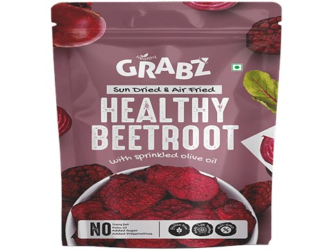 Grabz Sun Dried & Air Fried Healthy Beetroot, 20 g