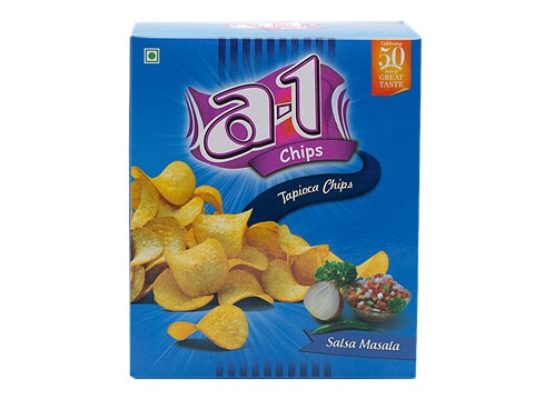 A-1 Chips Tapioca Chips - Salsa Masala, 160 g