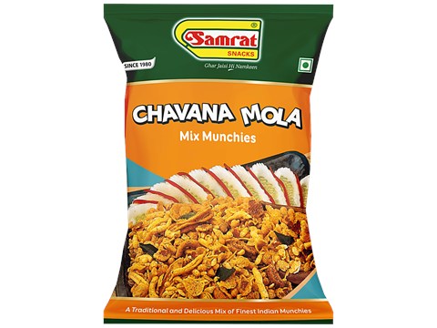 Samrat Namkeen Chavana Mola Namkeen - Mix Munchies, Crispy, Indian Snack 40 g, 40 g