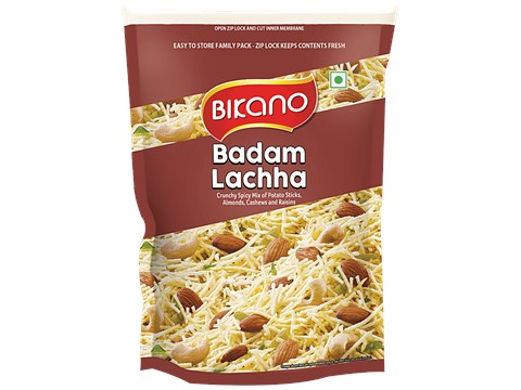 Bikano Badam Lacha - Crunchy Spicy Mix, 400 g