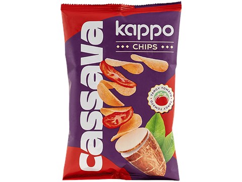Kappo Cassava Tangy Tomato Chips, 80 g