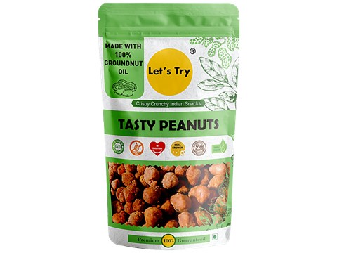 Let's Try Tasty Peanuts - Crispy, Crunchy, High In Quality, 350 g