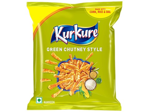 Kurkure Namkeen Green Chutney Style, 17 g