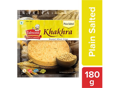Jabsons Khakhra - Plain & Salted, 180 g