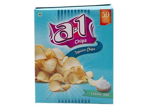 A-1 Chips Tapioca Chips - Classic Salt, 160 g