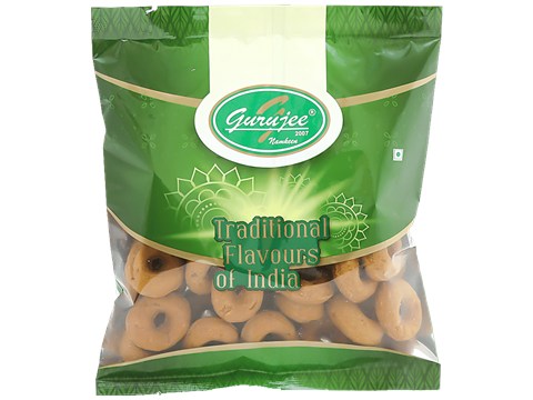 Gurujee Namkeen Kodubale Small - Rich, Crispy, Ready To Eat Savouries, No Preservatives, 150 g