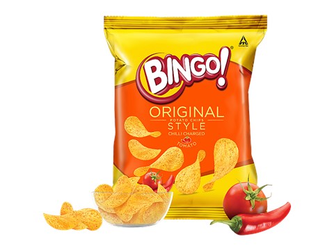 Bingo! Original Style Potato Chips - Chilli Charged Tomato, 55 g