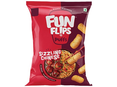 Fun Flips Sizzling Chinese Puffs - Baked, 85 g