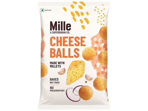 Mille Cheese Balls - Made With Millets, Baked, 35 g