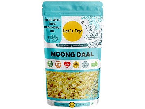 Let's Try Moong Dal Snacks - Crispy, Crunchy, High In Quality, 250 g