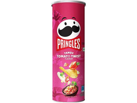 Pringles Tangy Tomato Twist Flavour Potato Crisps, 102 g