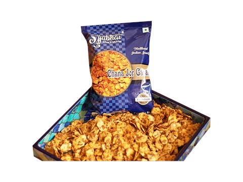 Gujjubhai Chana Jor Garam - Crispy & Crunchy, Traditional Indian Snack, No Preservatives, 80 g