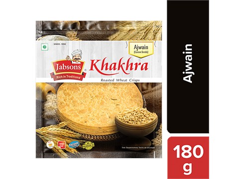 JABSONS Khakhra - Ajwain, 180 g