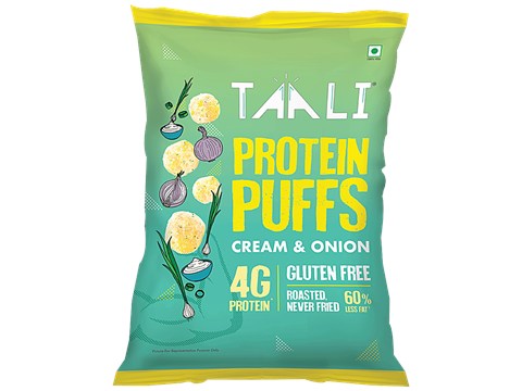 Taali Cream & Onion Protein Puffs, 22 g