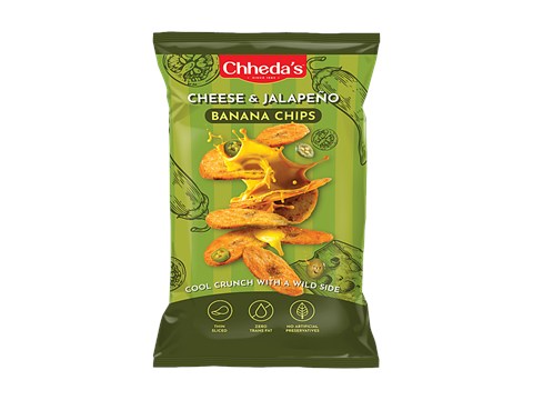 Chhedas Cheese & Jalapeno Banana Chips, 90 g