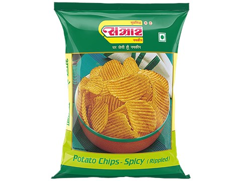Samrat Namkeen Alu Wafer Namkeen - Masala, Potato Chips, Spicy, 30 g