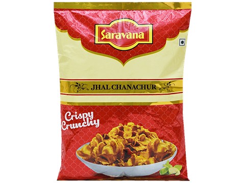 SARAVANA Jhal Chanachur - Namkeen, Crispy & Crunchy, 400 g