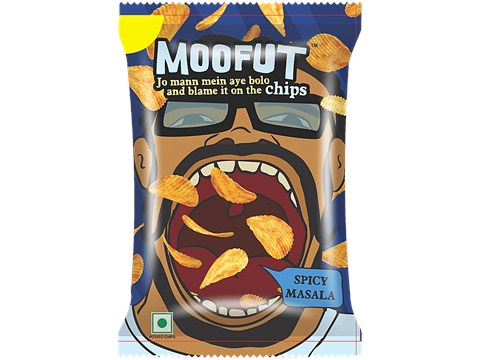 Moofut Potato Chips - Spicy Masala, 52 g