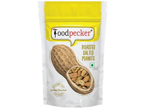 Foodpecker Roasted Salted Peanuts - Golden, Traditional Taste & High Protein, 70 g