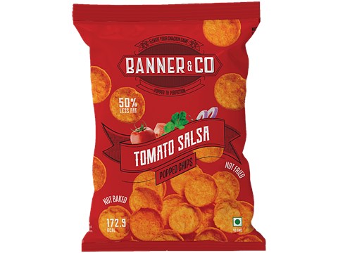 Banner & Co Tomato Salsa Popped Chips, 40 g