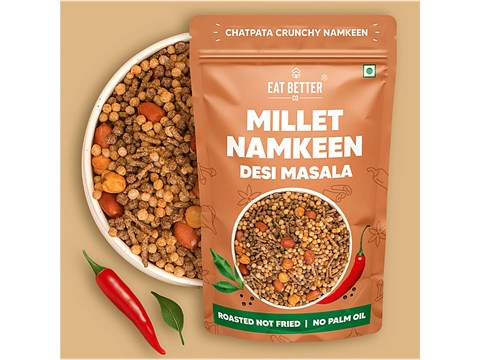 Eat Better Co Millet Namkeen Desi Masala - Chatpata, 70 g