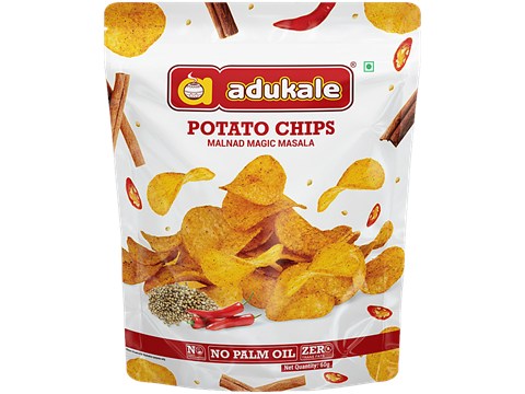 Adukale Malnad Magic Masala Potato Chips, 60 g