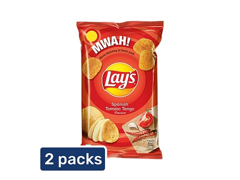 Lay's Spanish Tomato Tango Flavour Potato Chips, 2 x 82 g