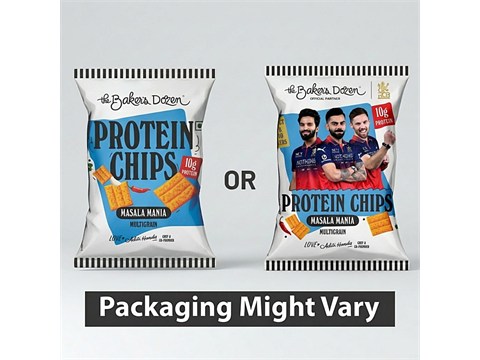 The Baker's Dozen Masala Mania Multigrain Protein Chips, 45 g
