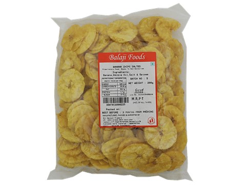 Balaji foods Banana Chips - Salted, 200 g