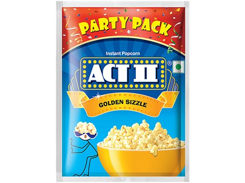 ACT II Golden Sizzle Instant Popcorn - Party Pack, 150 g