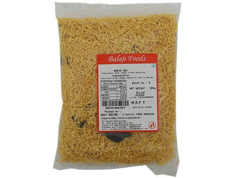 Balaji foods Barik Sev - Salt & Spices, 200 g